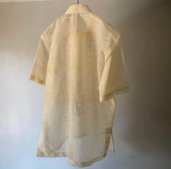 民族　刺繍シャツ　ブラウス　詰襟　レディース　シースルーシャツ　バンドカラー　ノーカラー　プルオーバーシャツ 13枚目の画像
