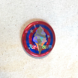 アイスクリームVAN コットンバッグ赤/青 4枚目の画像
