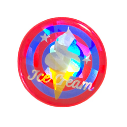 アイスクリームVAN コットンバッグ赤/青 5枚目の画像