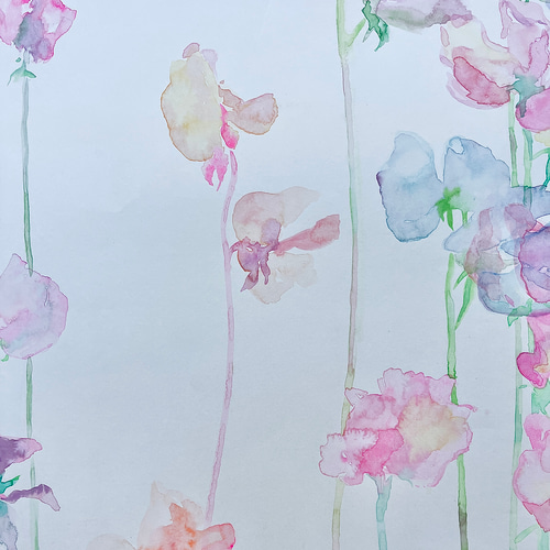 nauryありがとうございます。画４枚、水彩画２枚 漂い』中橋爽太のダイヤモンドアートキット♘ A5サイズ・四角