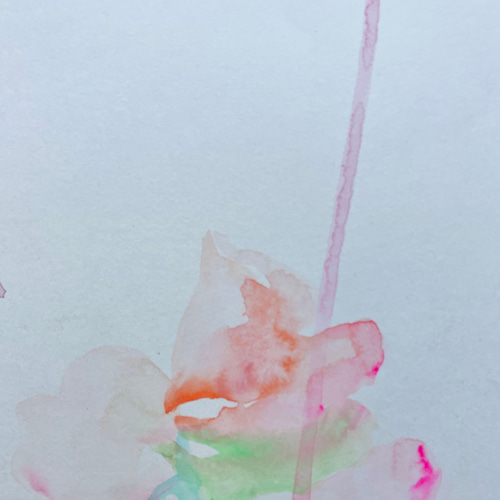スイトピー 大きな水彩原画」 絵画 miraclepocket 通販 16692359
