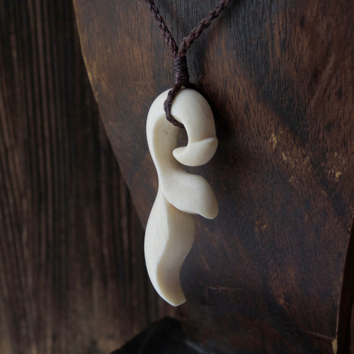 K18フィッシュフック《小》 ペンダント18金 激レア 鯨骨のフィッシュ