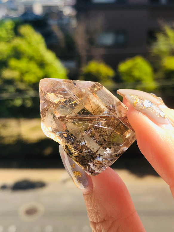 ルチルクォーツのポイント 【本物保証，得価】