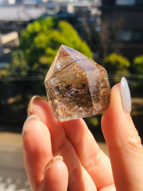 ルチルクォーツのポイント 【本物保証，得価】