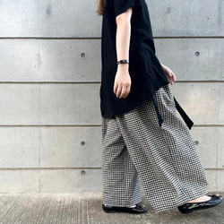 ■限時20折優惠■「最寬！全格寬褲」 寬鬆褲 鬆緊腰 亞麻 夏季 第2張的照片