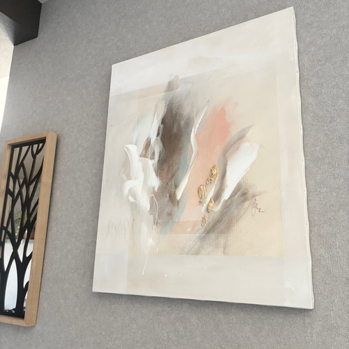 モダンアート 65×53㎝ テクスチャーアート 抽象画 インテリア アート