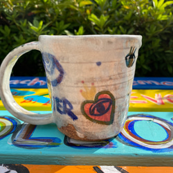 マグカップ　コラソン　陶器　コーヒーカップ　mhr1-27 4枚目の画像