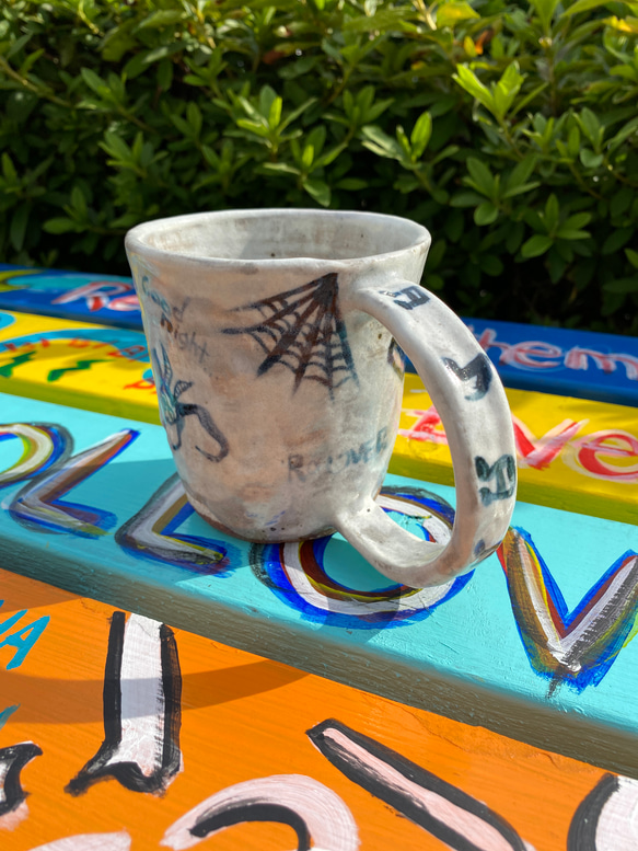 マグカップ　悪魔　陶器　コーヒーカップ　mhr1-28 6枚目の画像