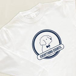 【厚手ロングスリーブ】蝶ネクタイ犬｜選べる犬Tシャツ 1枚目の画像