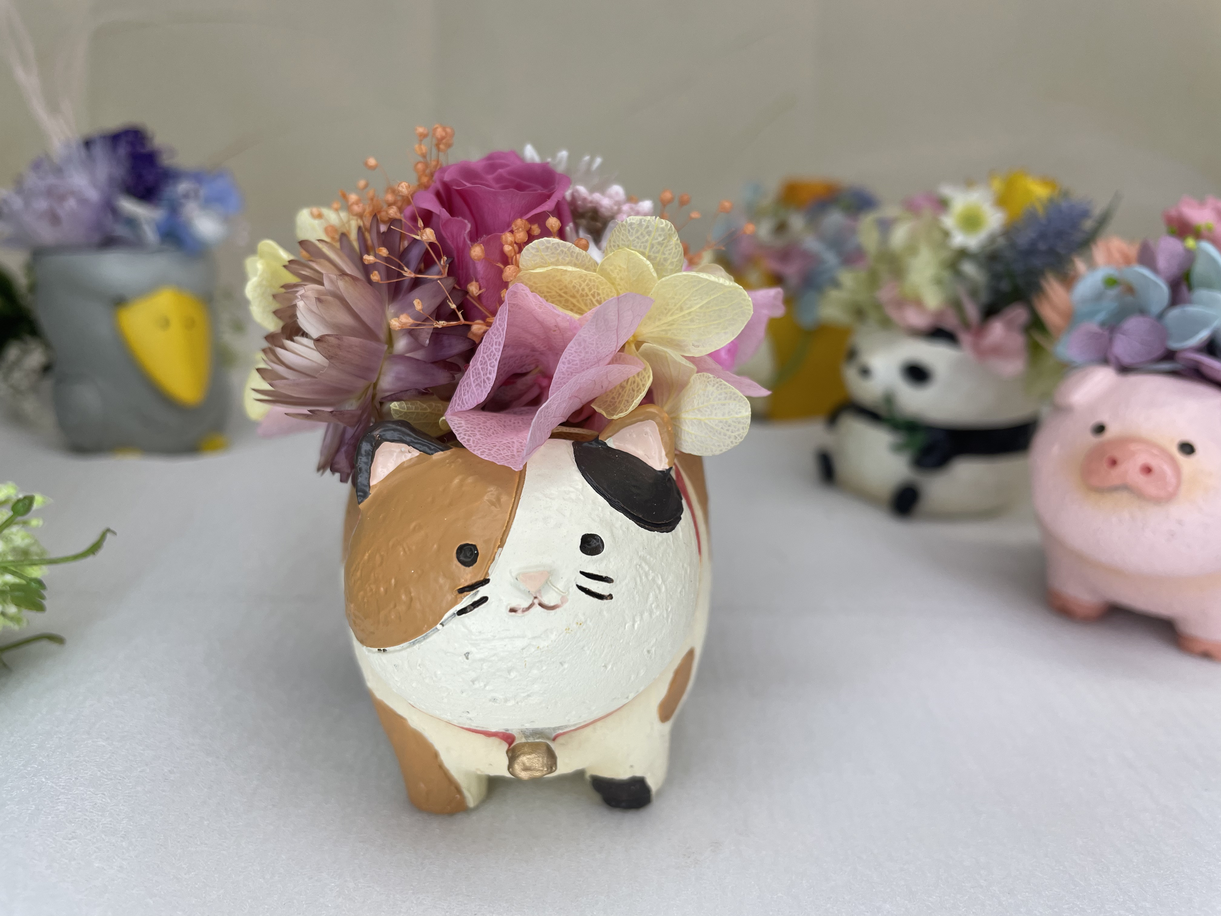 ぷうあ様専用「2猫´S薔薇の窓」「3連リース」