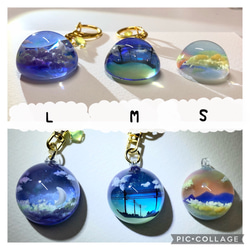 【受注製作】情景レジン-宮古島の海(M size)  プレゼント/雲/空/晴れやかブルー 5枚目の画像