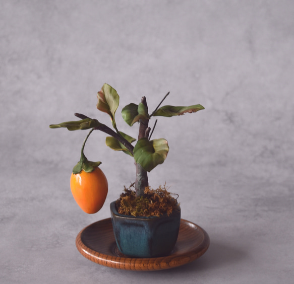 柿の木 造型盆栽 造花】 高さ約44cm 楽天市場】盆栽 老爺柿 #15（造花