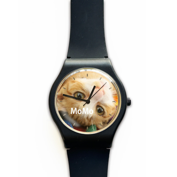 ペット写真 腕時計 スウォッチタイプ　誕生日 記念日 アニバーサリーの贈り物に 3枚目の画像