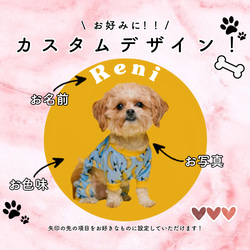 うちの子CAP 愛犬　愛猫　キャップ　オーダーメイド　うちの子　うちの子グッズ　犬　猫　帽子　オリジナル　 3枚目の画像