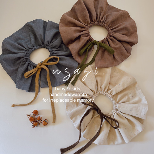 ♡大人気アイテム♡【つぶつぶさんのフリルスタイ 】 カラー