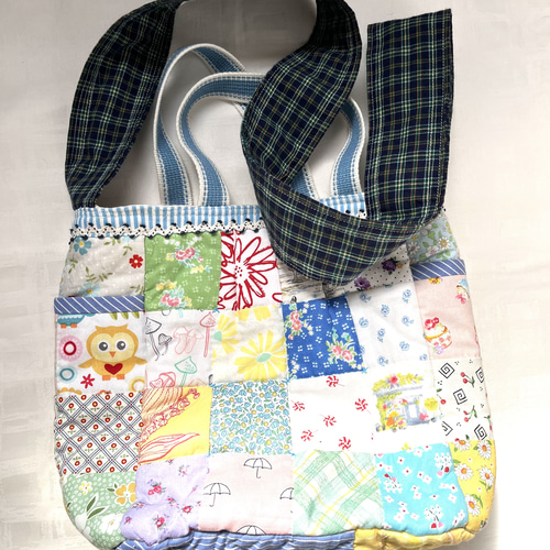 かわいいパッチワークバック ショルダーバッグ とら 通販