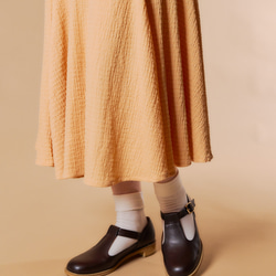 Tストラップシューズ （リサイクル素材）黒、Dブラウン 15枚目の画像