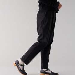 Tストラップシューズ （リサイクル素材）黒、Dブラウン 10枚目の画像