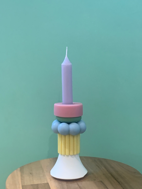 トイキャンドル　toy candle A つみ木みたいなキャンドル 1枚目の画像