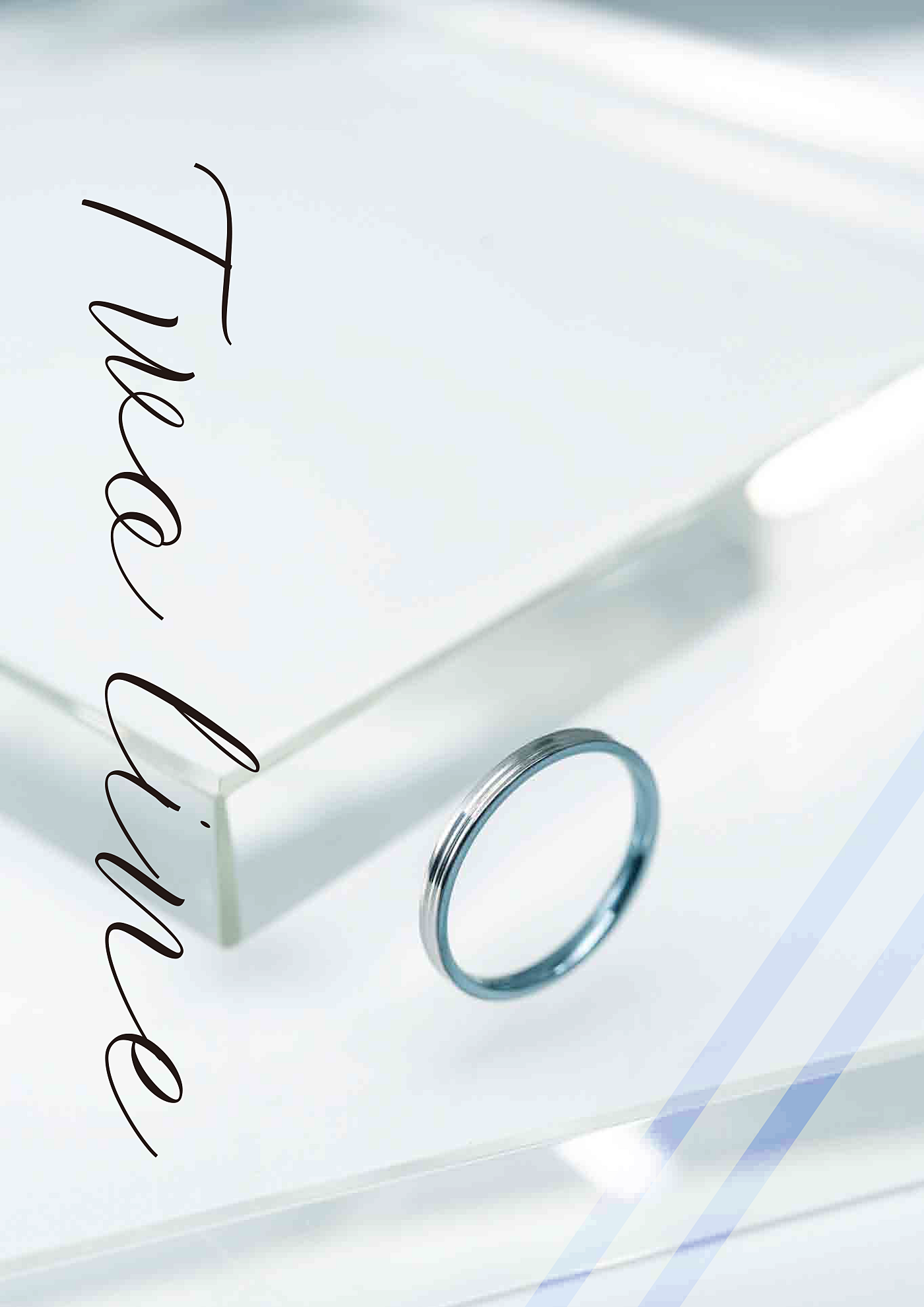 ≪オーダー専用»「Twoline＆blue」チタンリング  細指輪 SkinnyRing