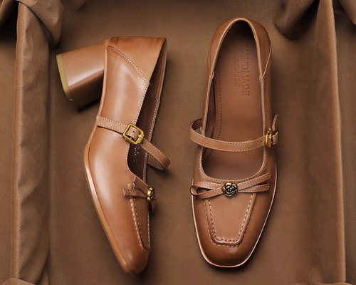 美品♡レザー調パンプス セヴン トゥエルヴ サーティ SEVEN TWELVE THIRTY モカデザインレザー