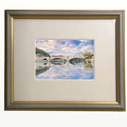 ポストカード ヨーロッパ風景画（組み合わせ自由4枚セット1.000円）No.254   モントローのセーヌ川 5枚目の画像