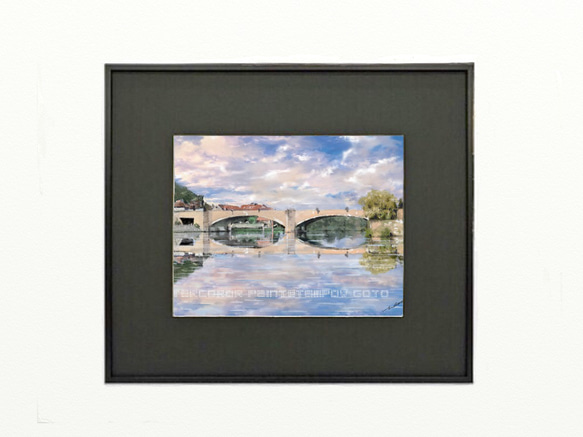 ポストカード ヨーロッパ風景画（組み合わせ自由4枚セット1.000円）No.254   モントローのセーヌ川 3枚目の画像
