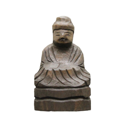 阿弥陀如来坐像(10cm an4621)仏像 円空仏 摸刻 木彫 彫刻 円空