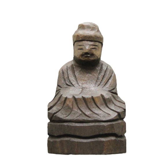 受注製作：阿弥陀如来坐像(15cm)仏像 円空仏 摸刻 木彫（納期14日） 阿弥陀如来坐像(10cm an4621)仏像 円空仏 摸刻 木彫 彫刻 円空