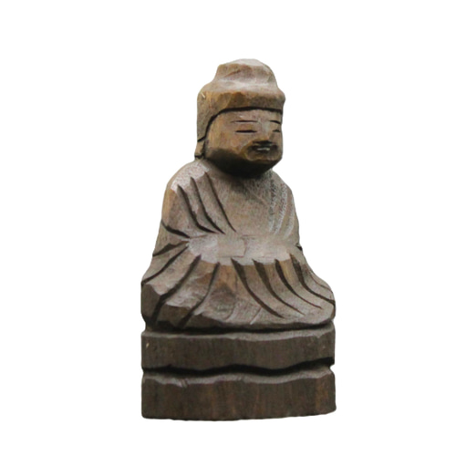 阿弥陀如来坐像(10cm an4621)仏像 円空仏 摸刻 木彫 彫刻 円空