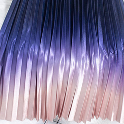 夜空を泳ぐマーメイドスカート グラデーション プリーツ - Fomalhaut(全7色) 2枚目の画像