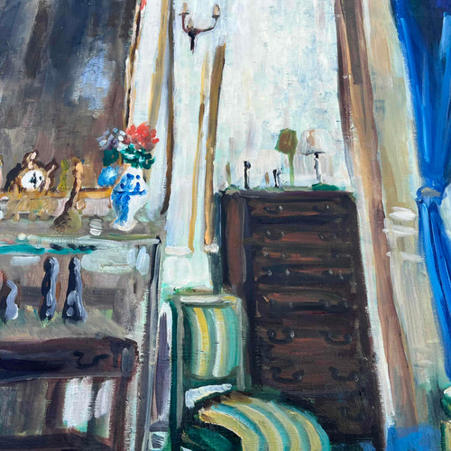 73×91㎝「ヴィルジュスト通りの家」油彩・原画・F30 73×91㎝「ヴィルジュスト通りの家」油彩・原画・F30