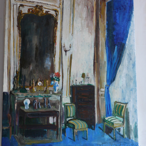 73×91㎝「ヴィルジュスト通りの家」油彩・原画・F30 73×91㎝「ヴィルジュスト通りの家」油彩・原画・F30