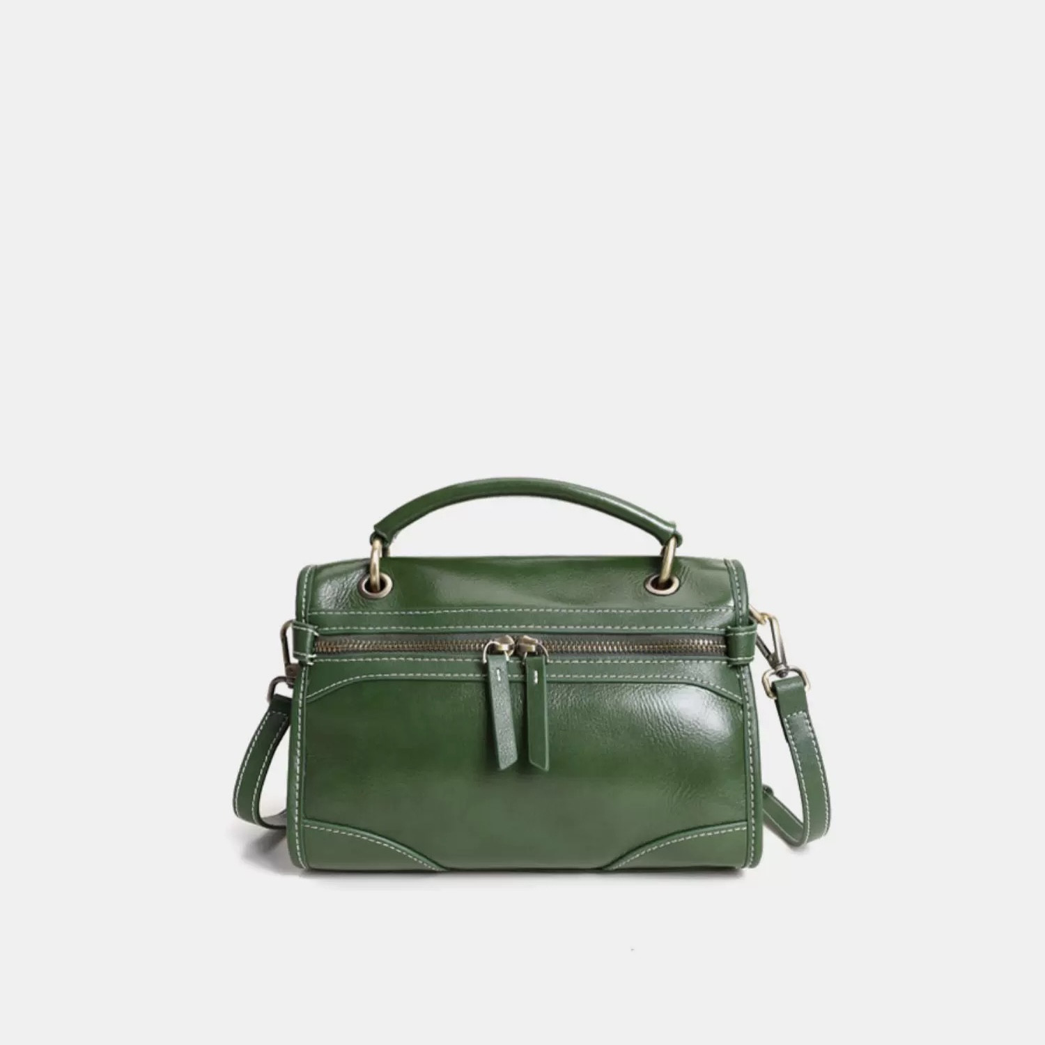 頭層牛革メッセンジャーバッグ新型ハンドバッグレトロ枕バッグ本革片肩クロスボディバッグ