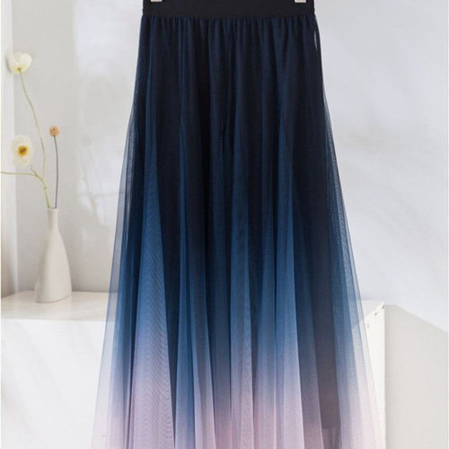 2024SS ファッション ebure エブール 36 グラデーション シースルー