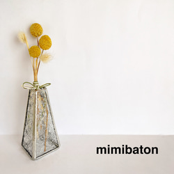 mimibaton＊ステンドグラスフラワー＊ アートフラワー mimibaton