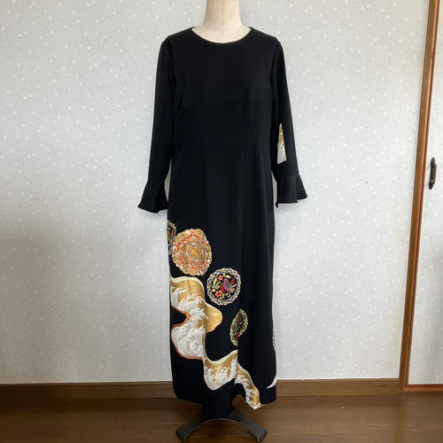 No.87留袖ドレス フレアースリーブワンピースL〜L Lサイズ ワンピース  