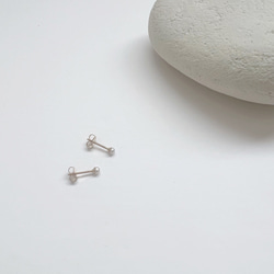 淡水真珠：mini pearl pierce 2枚目の画像