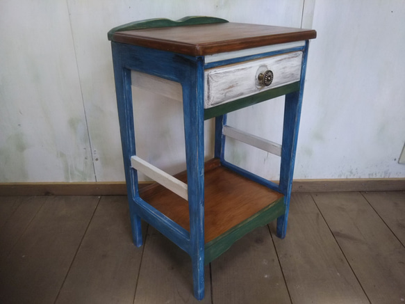 花台 サイドテーブル シャビー フレンチシャビー テーブル 棚 花台 サイドテーブル シャビー フレンチシャビー テーブル 棚