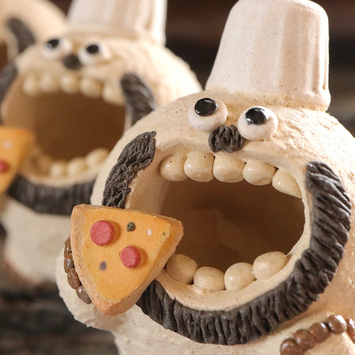 シェフ 歯シリーズ ララポルタ限定数販売 陶器 インテリア 置物