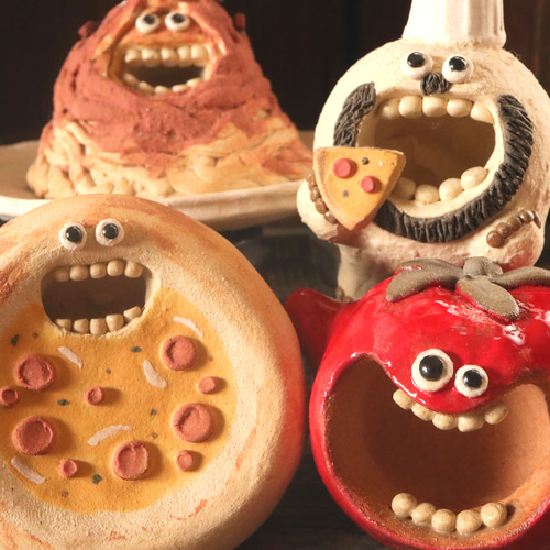 シェフ 歯シリーズ ララポルタ限定数販売 陶器 インテリア 置物