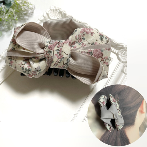 リバティ ハンドメイド ヘアクリップとヘアゴム15 リバティ ハンドメイド ヘアクリップとヘアゴム 10