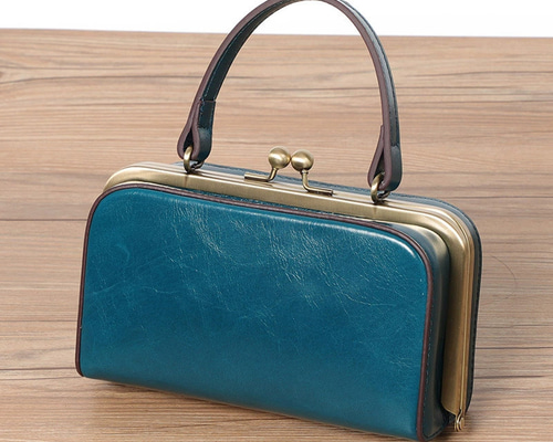 バーバリーブルーレーベル　がま口　ハンドバッグ　チャーム バーバリーブルーレーベル がま口 ハンドバッグ チャーム