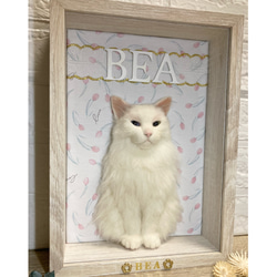 羊毛フェルト 猫 リアル オーダーメイド 展示作品:ベアちゃん 3枚目の画像