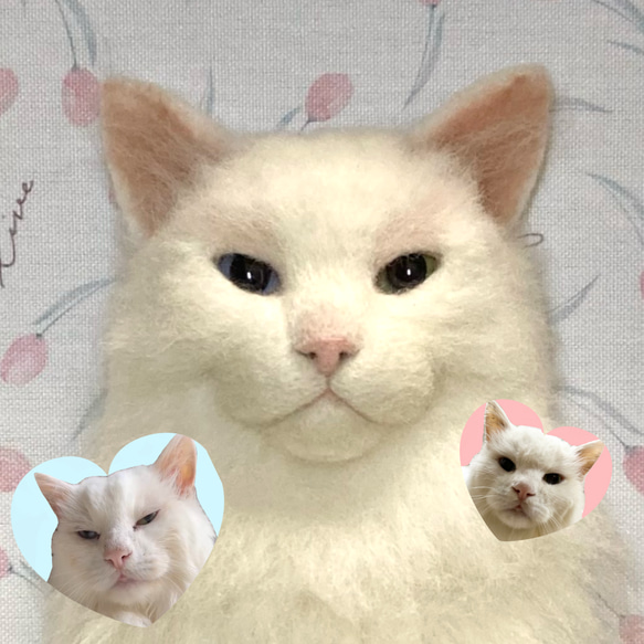 羊毛フェルトでふくふく三毛猫ちゃん#羊毛フェルト #猫