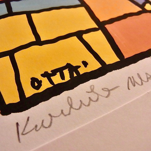 OTTA 手書きイラストポスター絵アート