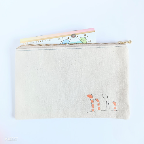 MARI❤チンアナゴ❤フラットポーチ❤ハンドメイド SALE】フラットポーチ ポーチ チンアナゴ ポーチ cloverry 通販