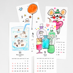 2024年 satoshi sugiura illustration イラスト カレンダー 2024 カレンダー (D) 2枚目の画像
