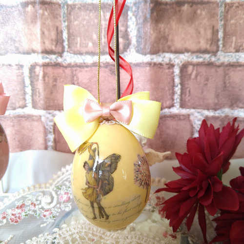 送料無料】フラワーフェアリーズ☆オーナメント＊エッグアート