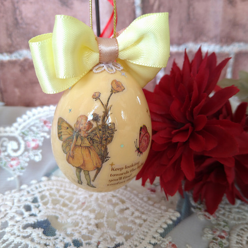 送料無料】フラワーフェアリーズ☆オーナメント＊エッグアート